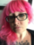 Katie Us with pink hair
