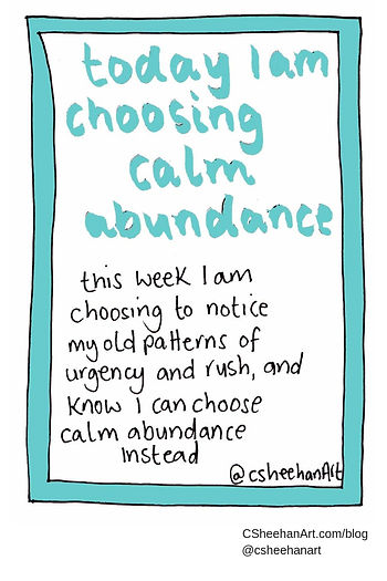 calm abundance selfcare invite