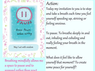 Press Pause Before Action - Day 2 self kindness invitation