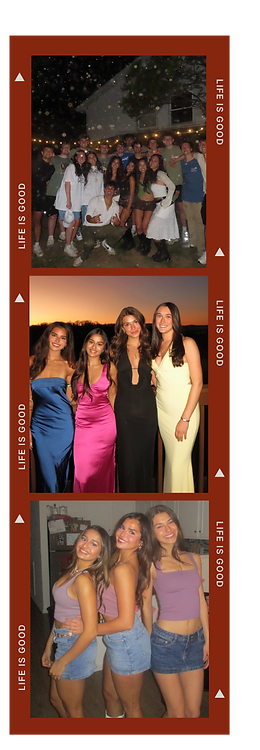 Photo strip of Lucy with PGN friends