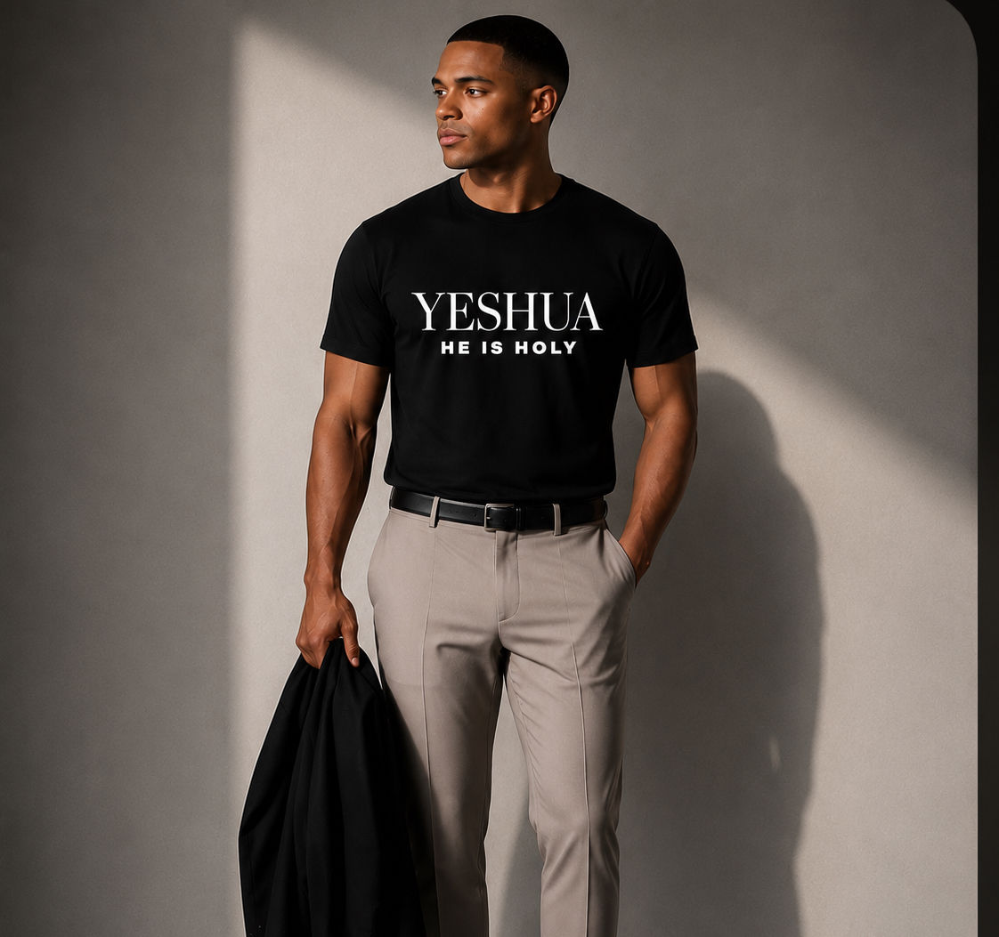 Yeshua - He Is Holy. -  Organic Cotton