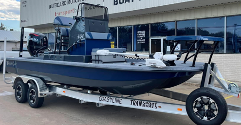 Aluma-Tech can customize to your needs - windshield rail, casting platform and leaning post!