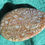Thumbnail: Dinosaur Bone Cabochon - Light Blue & White Cells