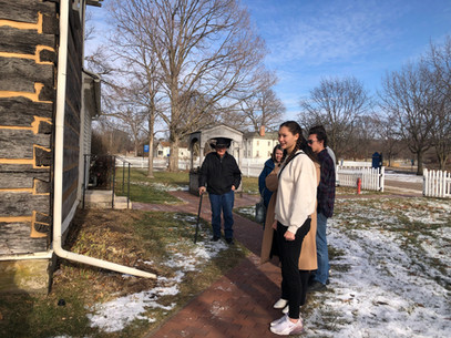 Young Single Adults and Volunteers visit the Smith Family Homestead.The Nauvoo Discovery Program Winter 2025 semester participants tour Old Nauvoo Sites
