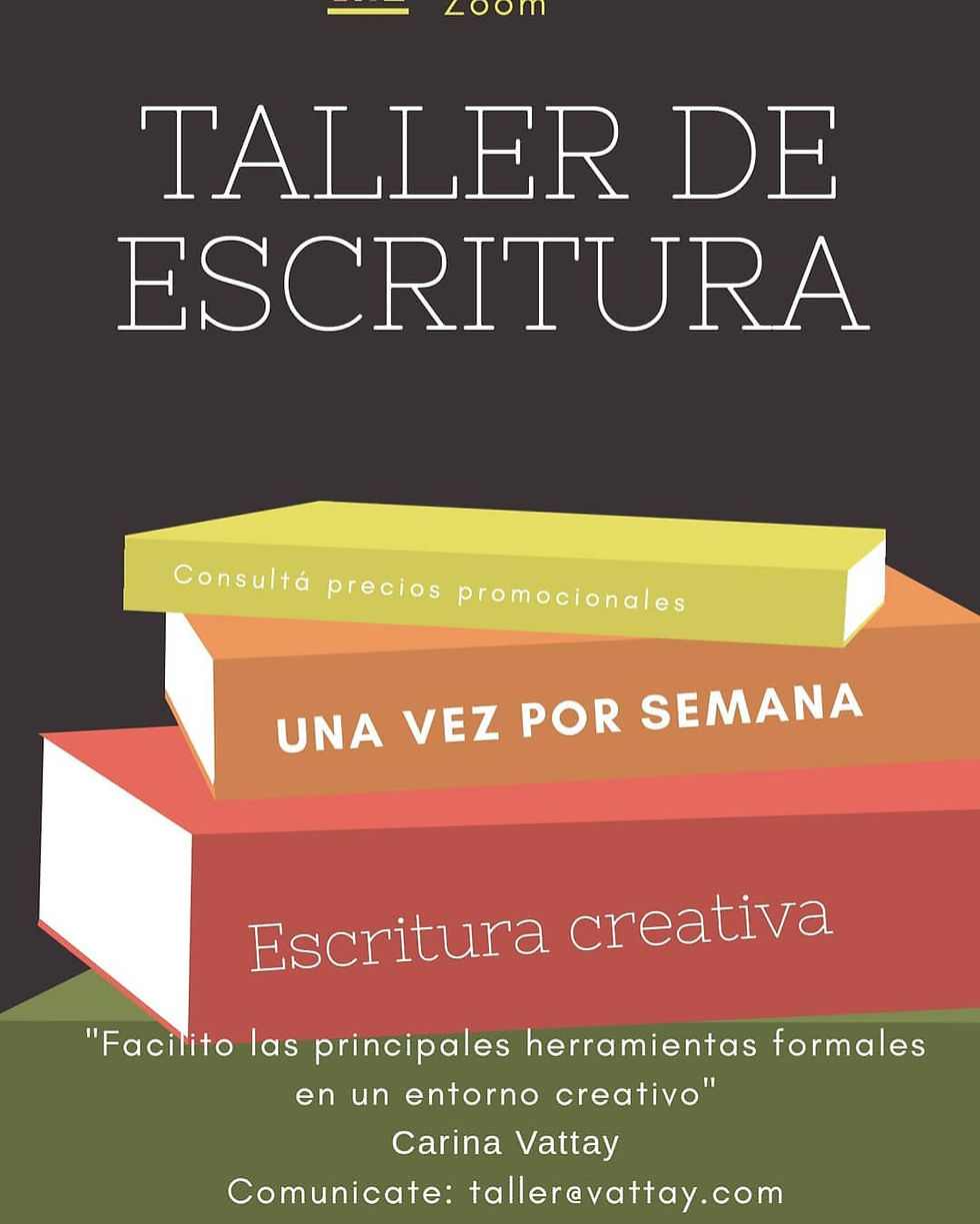 Taller de escritura los sábados de 11 a 12.30 hs.