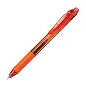 Energel-X Retractable Liquid Gel Pen 0.5mm Orange - Needle Tip