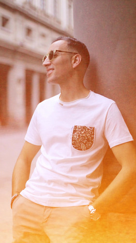 Herren T-Shirt 2025 Streetwear - Bequemer Oversize Schnitt Mit Stehkragen