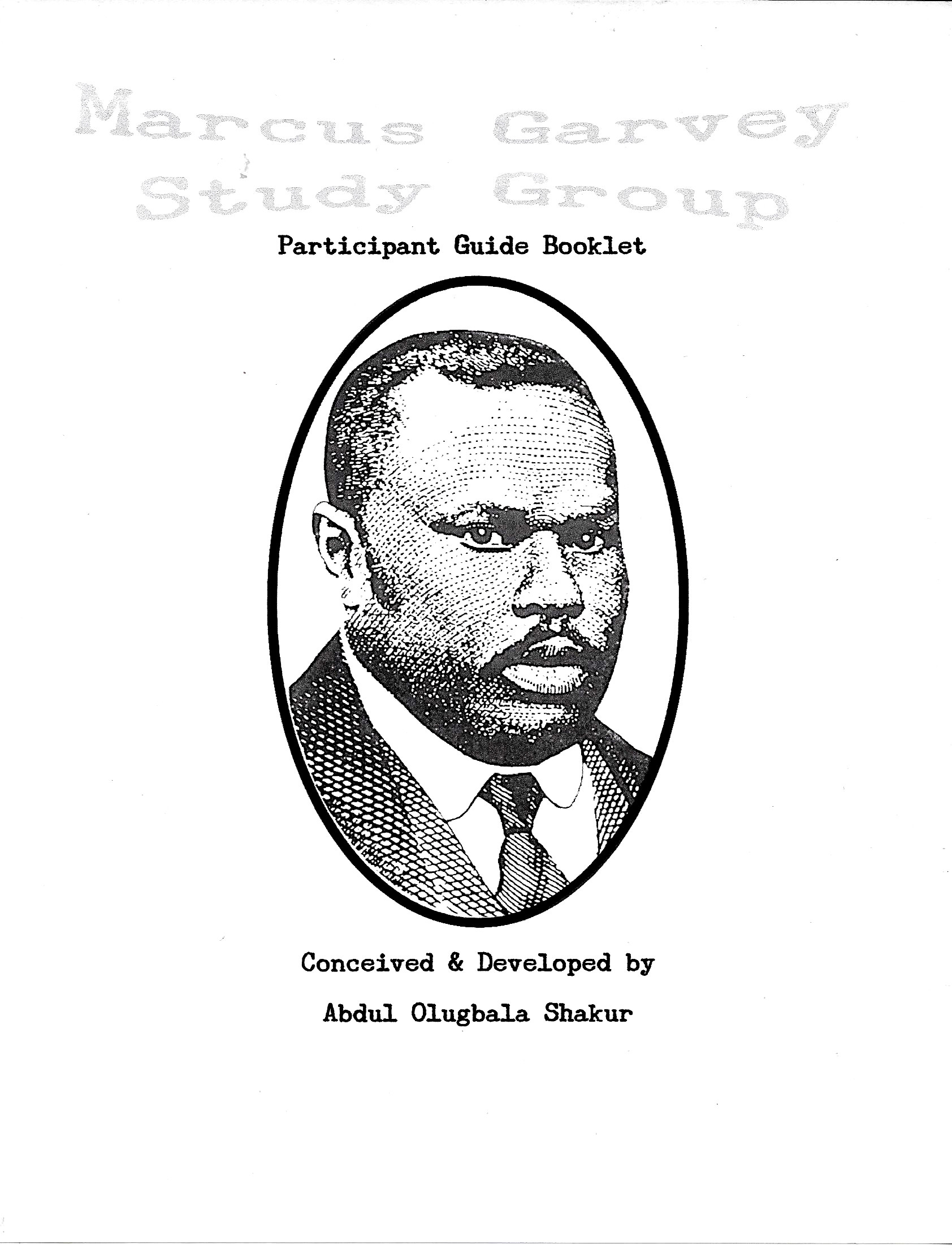 Marcus Garvey Study Group E-book