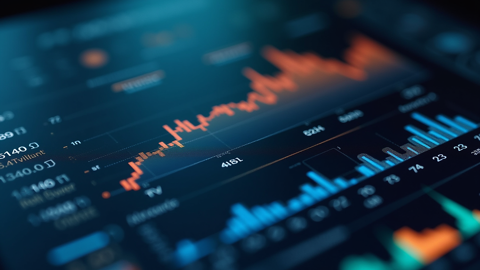 Close-up of a digital dashboard showing performance metrics