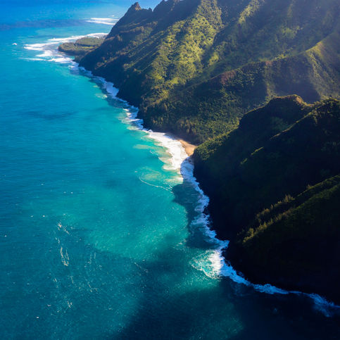 A Manawaiopuna Falls Secret Engagement by Helicopter