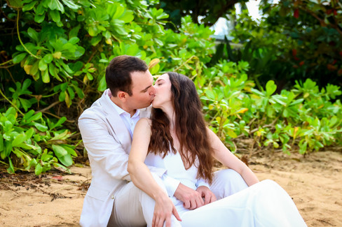 A Kauai Elopement at Tunnels Beach Kauai Wedding Photography by KEITH KETCHUM