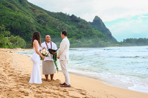 A Kauai Elopement at Tunnels Beach Kauai Wedding Photography by KEITH KETCHUM