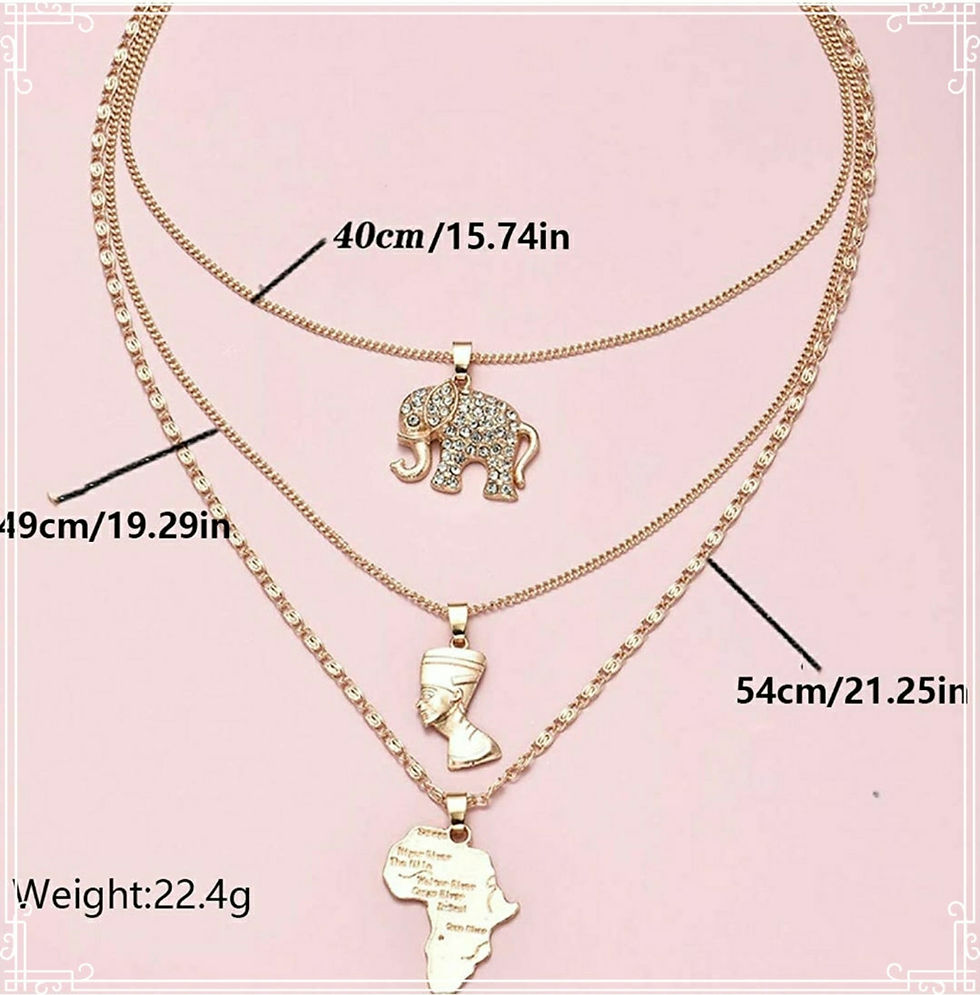 Thumbnail: Africa Layered Pendant Necklace