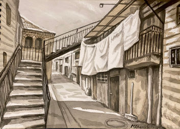 Jerusalem, Mea Shearim Street Drawing
