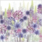 Flower Dance | Flower Meadow Art with Echinops, Lupins, Sea Holly and Alliums