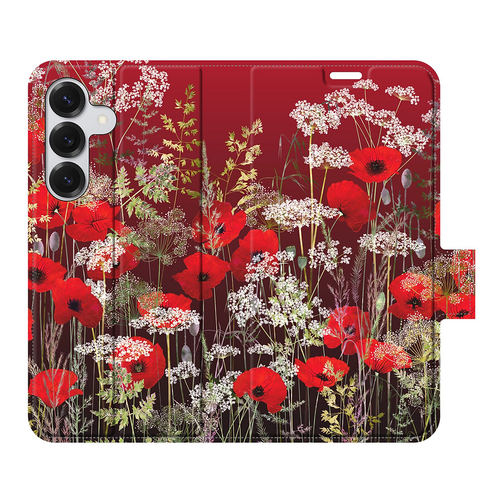 Thumbnail: Poppy Field at Sunset Samsung Galaxy (S-Range) Cases