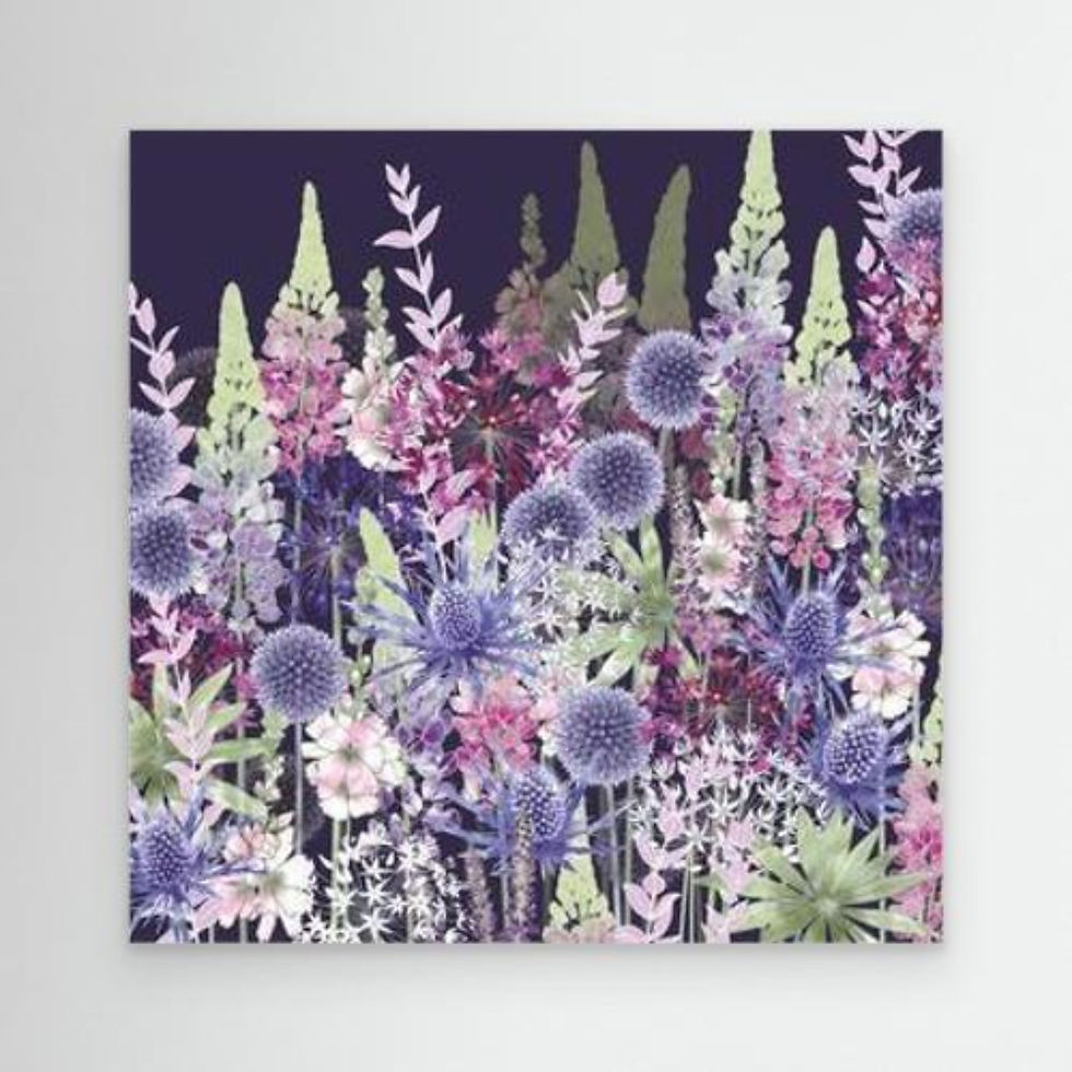 Thumbnail: Midnight Flower Dance Canvas Print