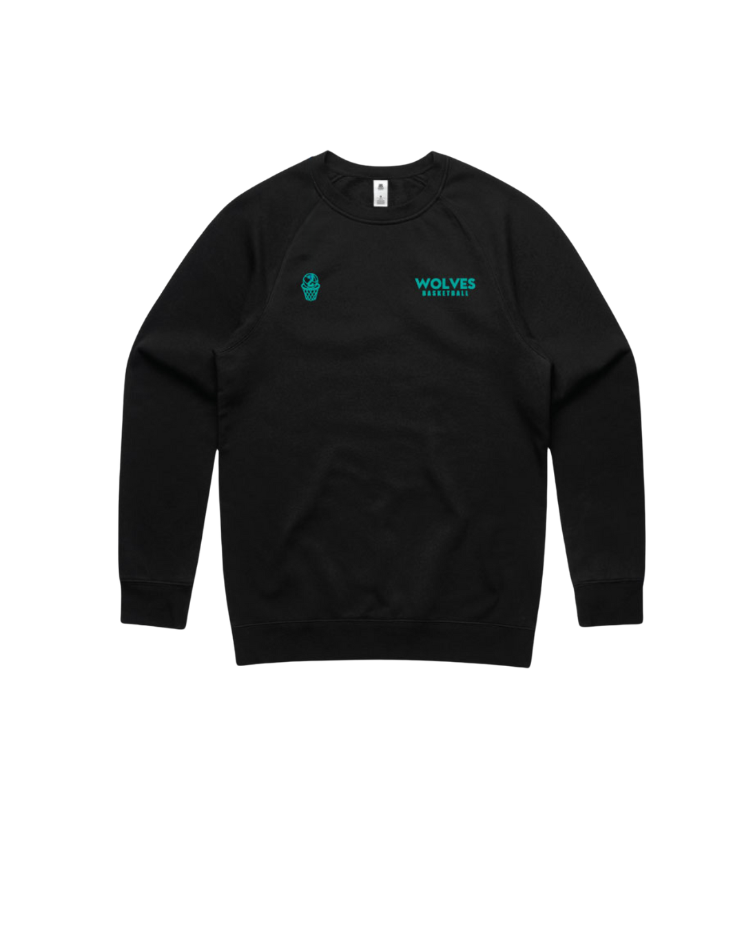 Wolves Core Crew Neck Jumper - Black
