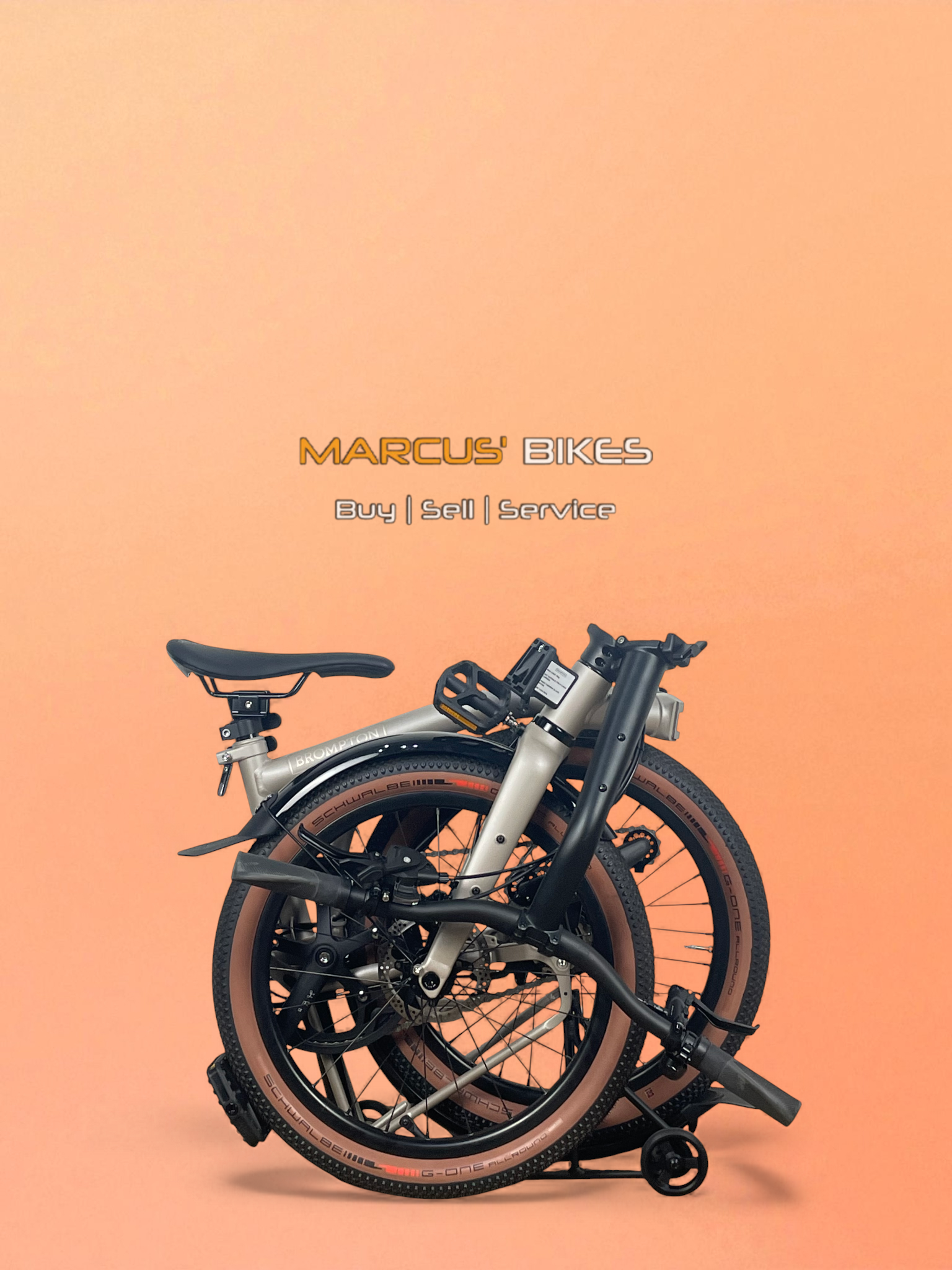 Brompton G Line - Roller Rack - Traildust White - Large