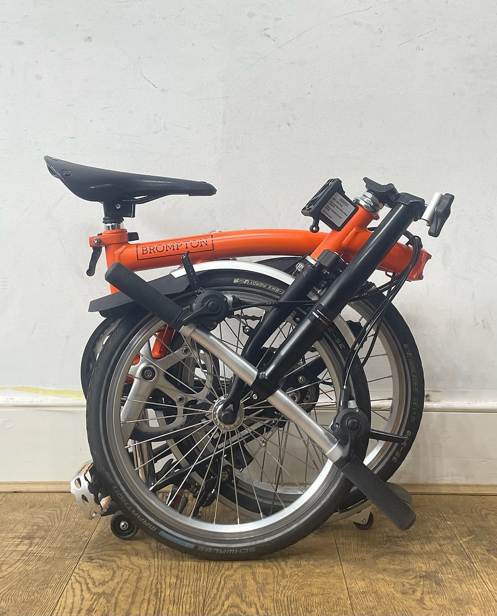 Brompton S6L (C Line Explore) - Orange & Black 