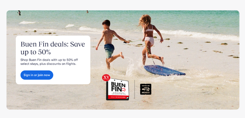 BEX Buen Fin MX homepage tile