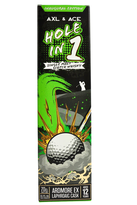 Hole in One presentation gift box front golf whisky
