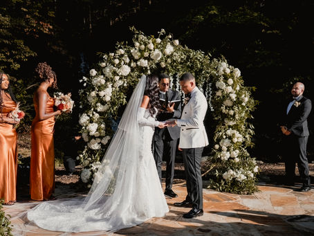 Naaria & Brian’s Luxe Fall Wedding in the North Georgia Mountains