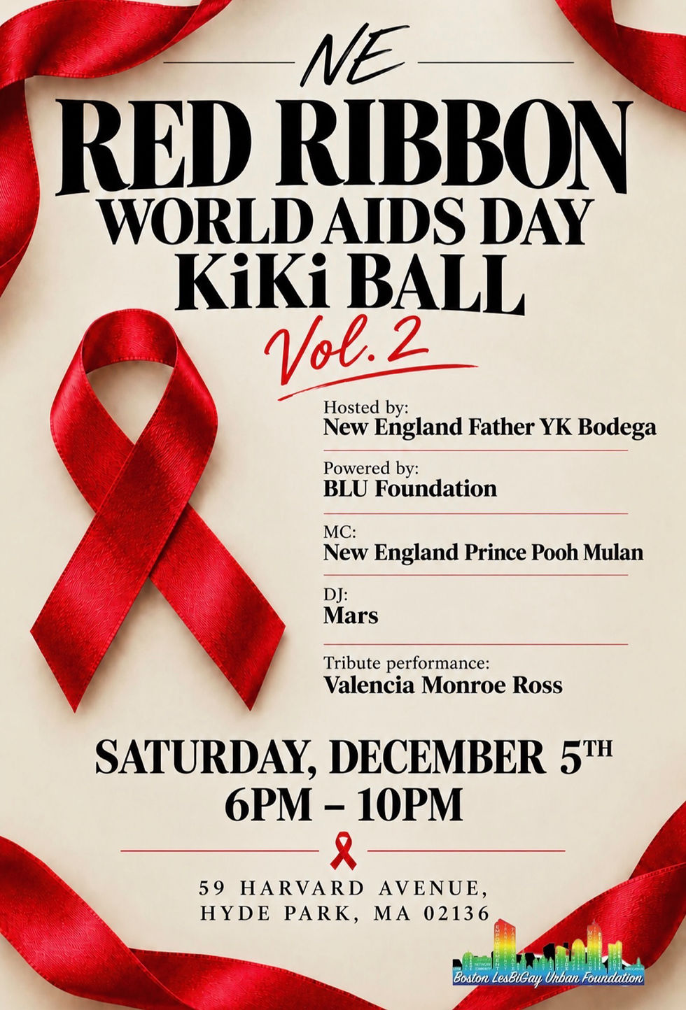 WORLD AIDS DAY - Red Ribbon KiKi Ball