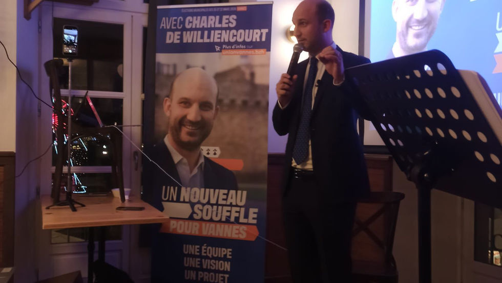 Charles de Williencourt à son premier meeting