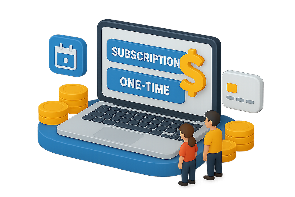 Un site par abonnement ou achat initial ?