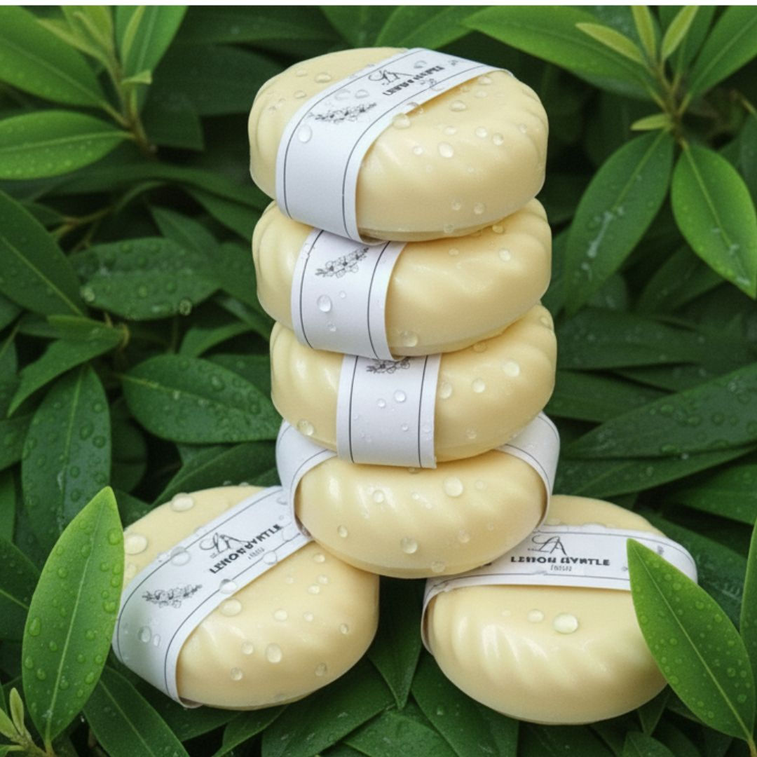 Lemon Myrtle Natural Soap that does not harm your skin or the planet, Louthera Australia Bulk Buy Soap Packs