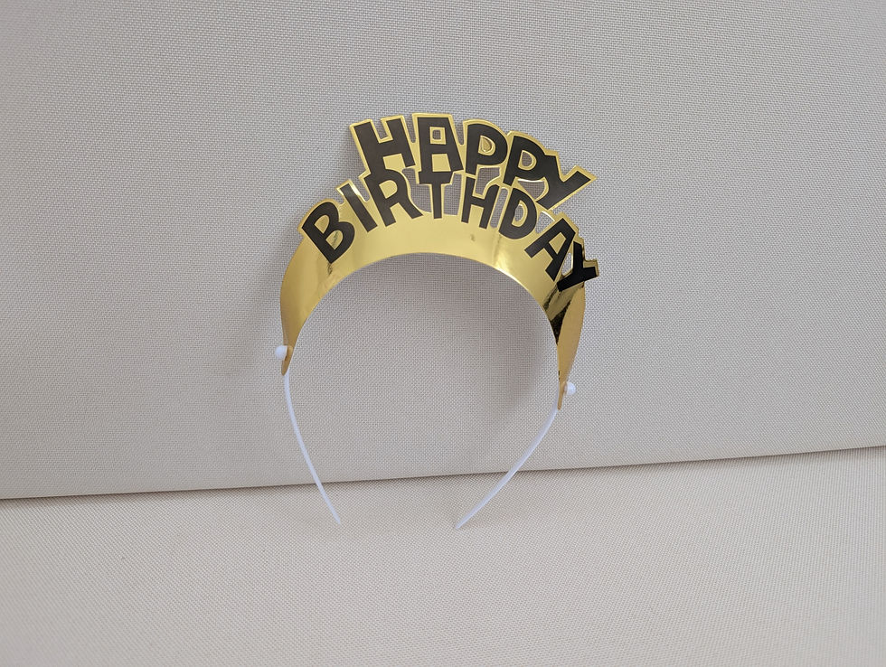 Happy Birthday Papier Gold
