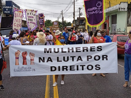 Domingo de lutas: Mulheres fazem ato em Ananindeua por direitos e democracia