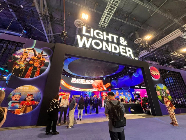G2E las Vegas 2026 Light & Wonder booth