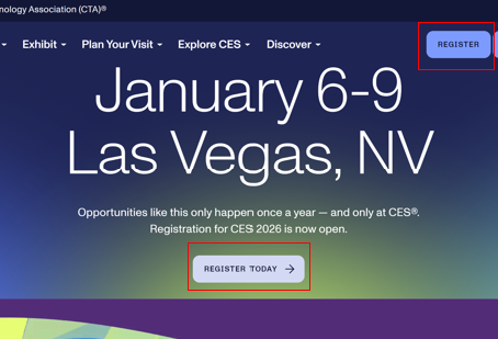 CES2026参加レジストレーションの方法