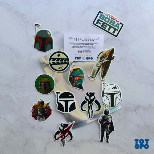 Adesivo Per Cellulare Major League Boba Fett, Decalcomania Autoadesiva Rayd Workshop, Confezione Da 2 Pezzi