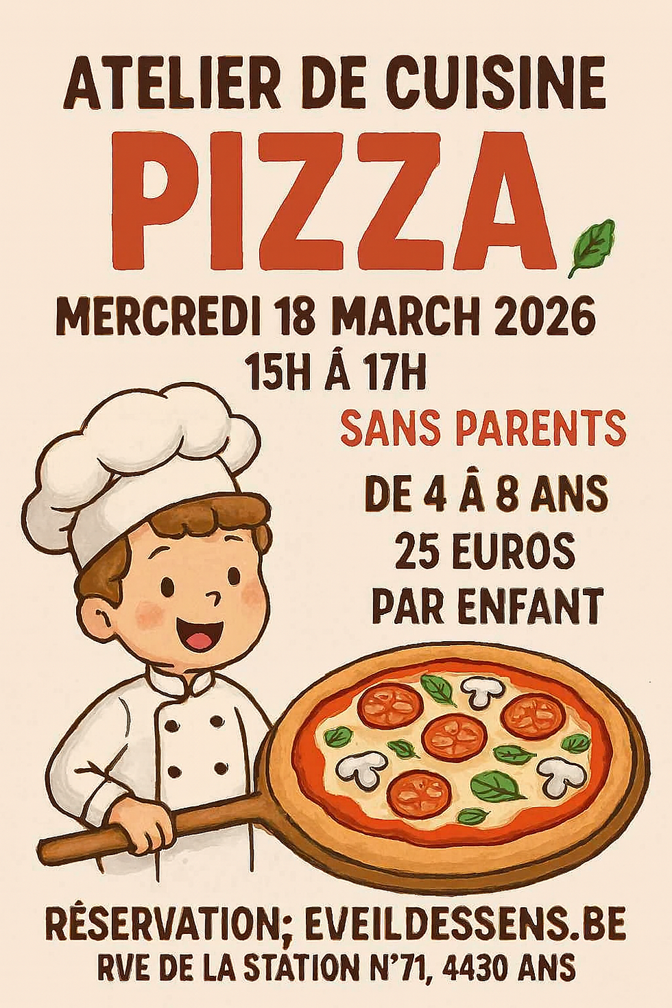 atelier cuisine PIZZA