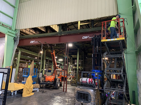 9-10-19 Industrieal Steel beam install p