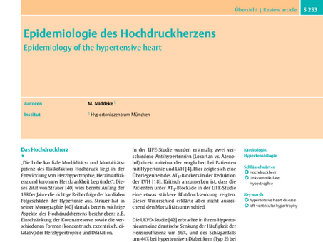 Epidemiologie des Hochdruckherzens