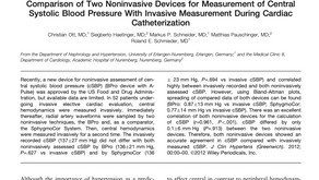 7. Comparison of two noninvasive devices for measurement of central systolic blood pressure 