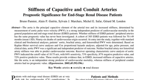16. Stiffness of Capacitive and Conduit Arteries Prognostic Significance for End-
