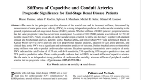 25. Stiffness of capacitive and conduit arteries: prognostic significance 