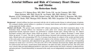 17. Arterial Stiffness and Risk of Coronary Heart Disease and Stroke: the Rotterdam Study.