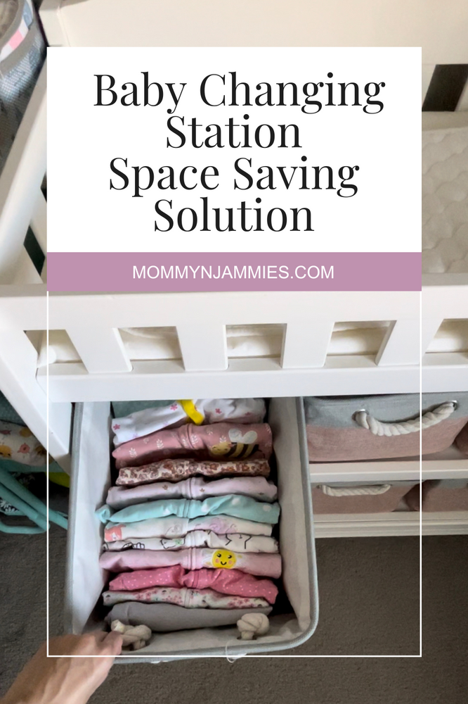 space saving baby changing station