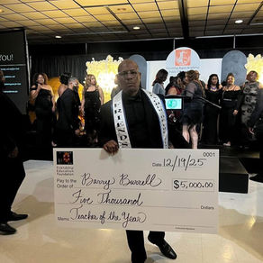 Barry Burrell Named Teacher of the Year by Friendship Education Foundation