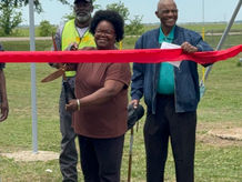 Elaine Celebrates Ribbon Cutting for New Pocket Park
