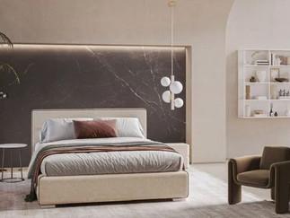 Letto matrimoniale con box contenitore Gaia