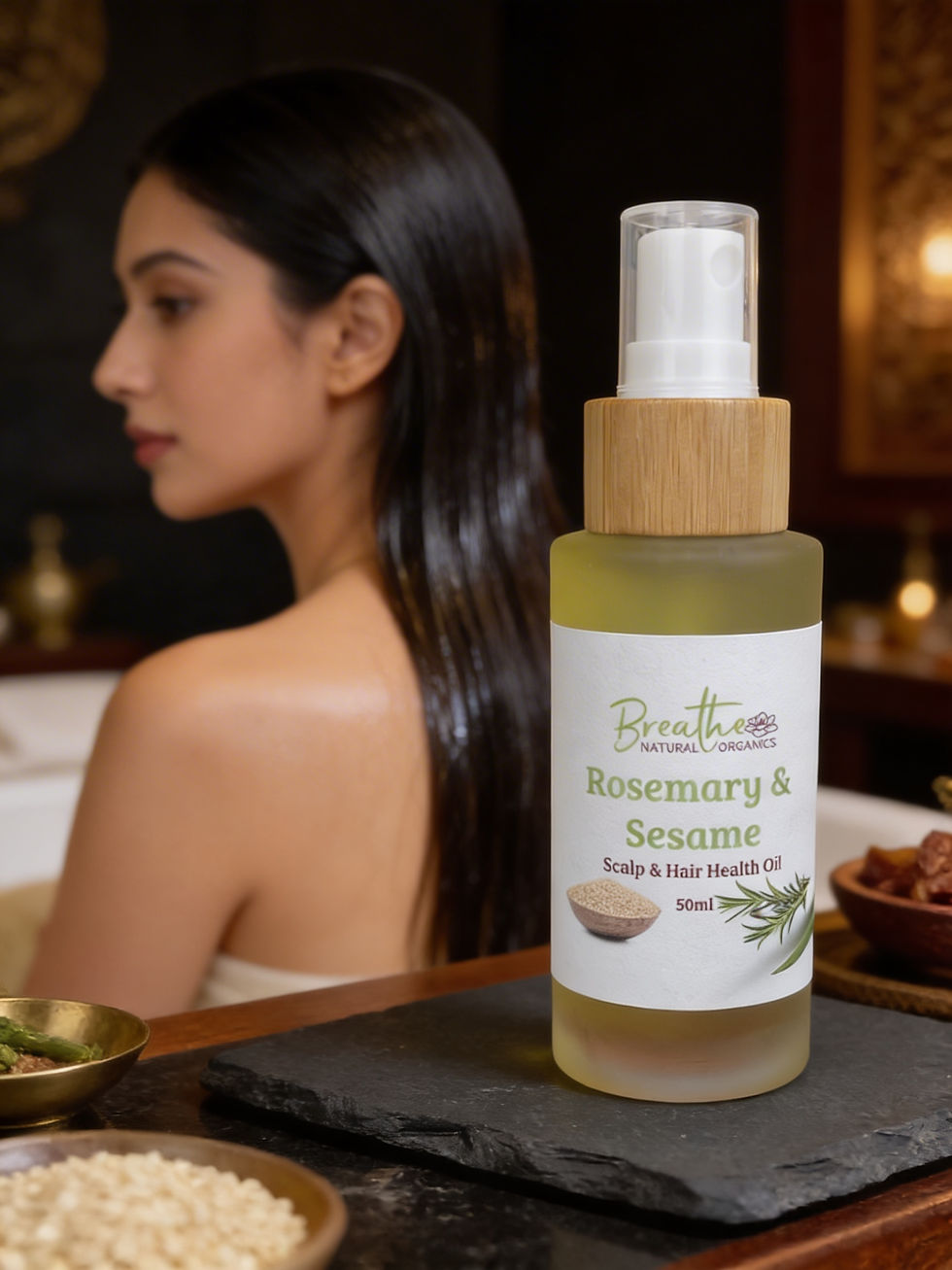 Thumbnail: Rosemary & Sesame Scalp & Hair Health Oil