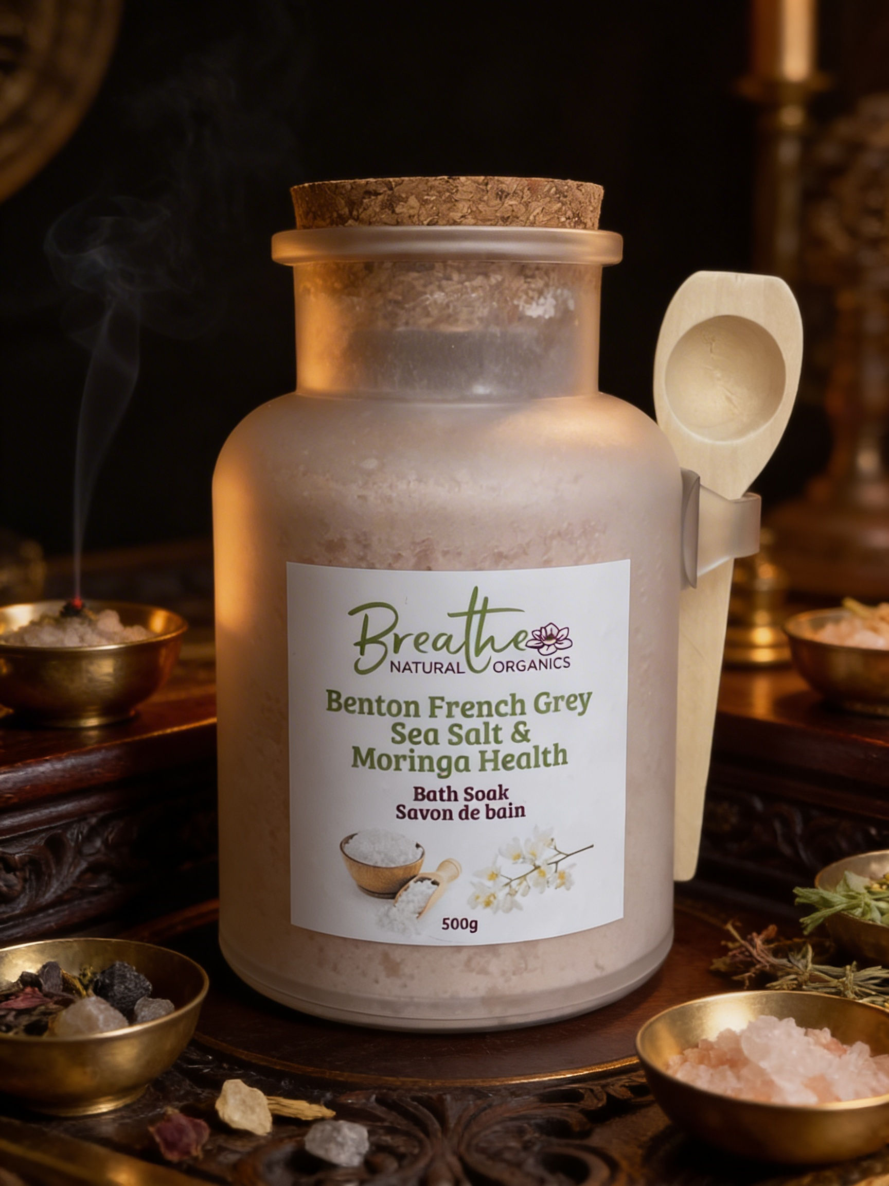 Benton French Grey Sea Salt & Moringa Health Bath Soak