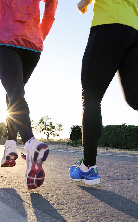 Couple Running